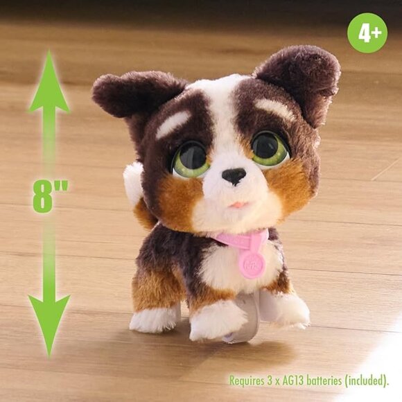 furReal Walk-A-Lots Bernedoodle Interactive Toy, 8-inch Walking Plush Puppy - Picture 2 of 7
